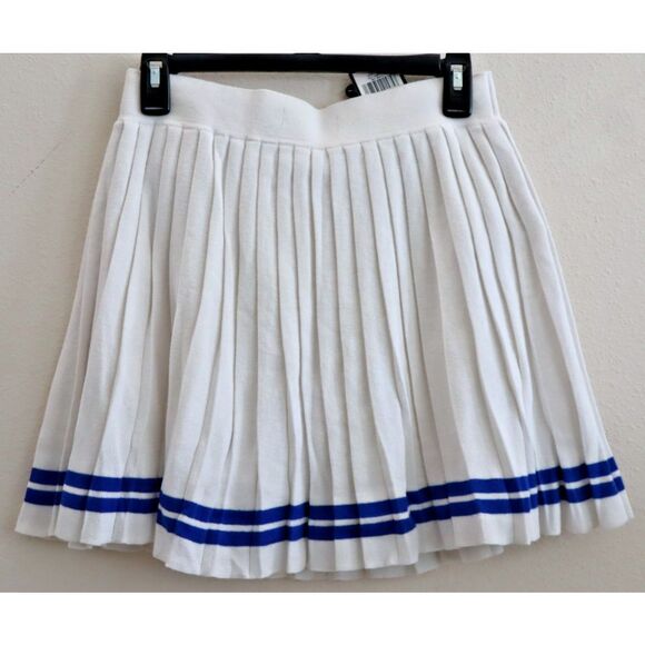 RLX Ralph Lauren Women Sz M White Multi Pleated Golf Pickleball Tennis Skort - Picture 2 of 11